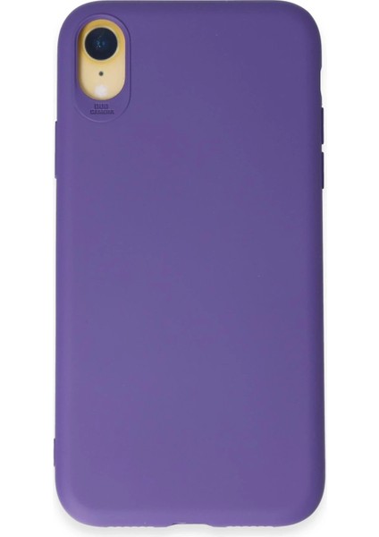 iPhone Xr Kılıf First Silikon - Mor - NHR8985-4239