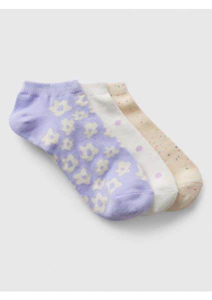 Kadın Lila Bilekte 3'lü Çorap Seti modelleri