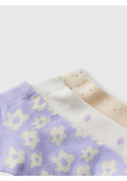 Kadın Lila Bilekte 3'lü Çorap Seti fırsatları