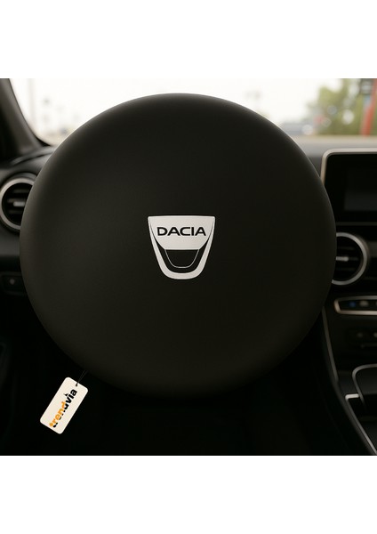 Dacia Uyumlu Siyah Penye Kumaş Direksiyon Kılıfı | Direksiyon Koruma