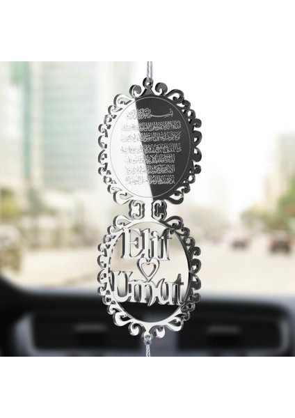 Kişiye Özel Besmele Ayetel Kürsi Pleksi Araba Dikiz Aynası Süsü fiyatları