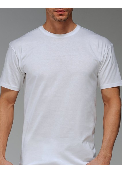 0947 Erkek Süprem Bisiklet Yaka T-Shirt 3'lü