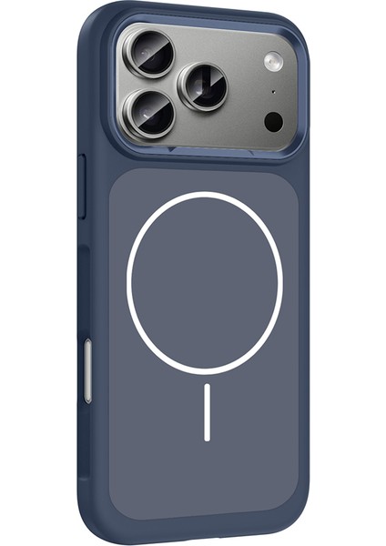 iPhone 17 Pro Max Kılıf M-Safe Şarj Özellikli Metal Kamera Çerçeveli Iksp Sanremo Silikon Kapak - Si indirimleri