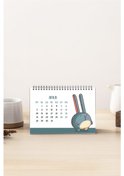 Hayvan Tasarım 2026 Masa Takvimi PYTKTKV025