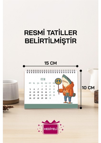 Hayvan Tasarım 2026 Masa Takvimi PYTKTKV025 indirimleri