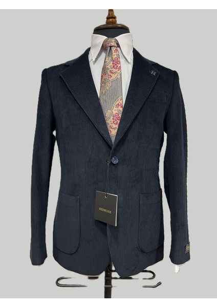 Lacivert Kadife Modern Fit Ceket fırsatları