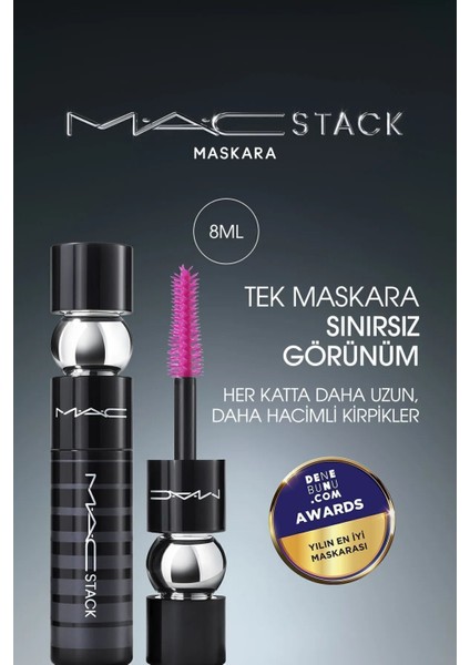 Macstack Mascara 8 ml (Doesn't Cause Clumping Or Falling)