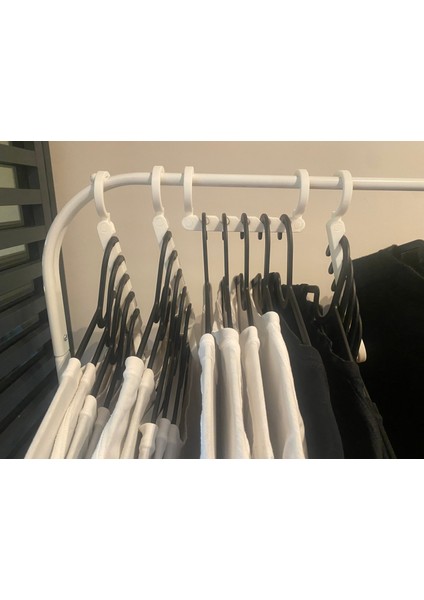 Askılık 3'li Set Gardırop Düzenleyici Dolap Içi Yer Tasarrufu Sağlayan Akıllı Kıyafet Askılığı fiyatları