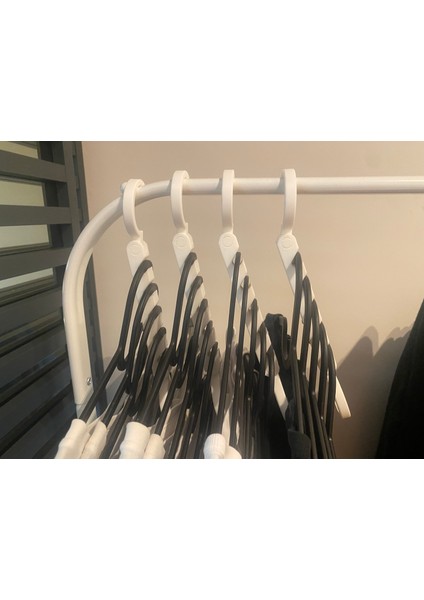 Askılık 3'li Set Gardırop Düzenleyici Dolap Içi Yer Tasarrufu Sağlayan Akıllı Kıyafet Askılığı modelleri