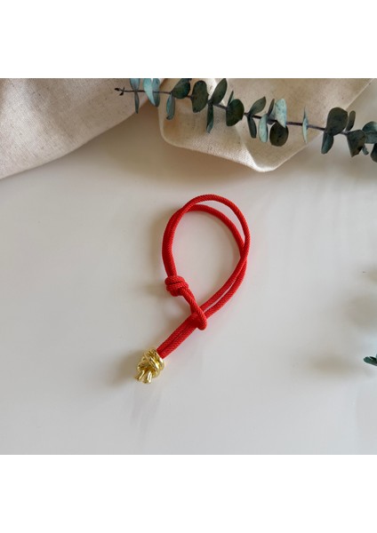 Çelik Kırmızı Halat Bileklik