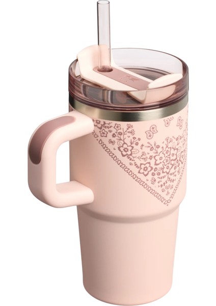 The Quencher® H2.0 Flowstate™ Tumbler 20 Oz | Mesa Rose Koleksiyonu | 590 ml Pipetli Termos fiyatları