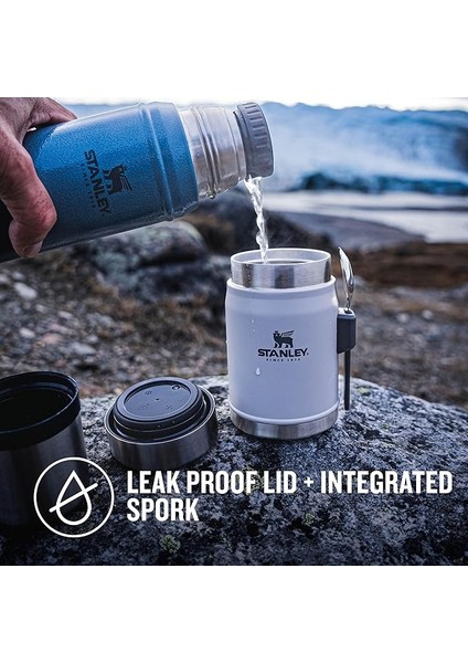 Classic Legendary Yemek Termosu Kaşıklı 0,4 L Gri fırsatları