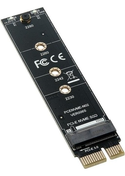 9143 M.2 Nvme SSD Ngff To Pcie 3.0 X1 Adaptör Pcıe Ten Pcı-E 3.0 1x Destekli Yalnızca M.2 Pcı-E M Key Ssd'yi Destekler, M.2 Sata B Key Ssd'yi Desteklemez. M Key Kart Çevirici Dönüştürücü