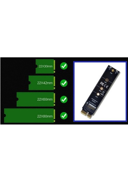 9143 M.2 Nvme SSD Ngff To Pcie 3.0 X1 Adaptör Pcıe Ten Pcı-E 3.0 1x Destekli Yalnızca M.2 Pcı-E M Key Ssd'yi Destekler, M.2 Sata B Key Ssd'yi Desteklemez. M Key Kart Çevirici Dönüştürücü modelleri