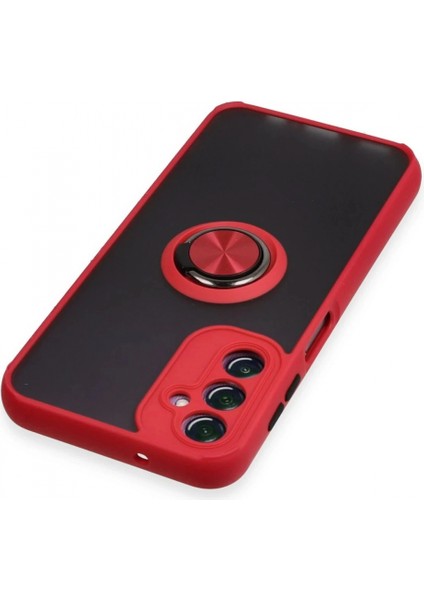 Samsung Galaxy A14 4g Kılıf Montreal Yüzüklü Silikon Kapak - Kırmızı fırsatları