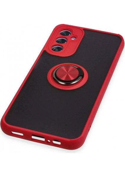 Samsung Galaxy A14 4g Kılıf Montreal Yüzüklü Silikon Kapak - Kırmızı indirimleri