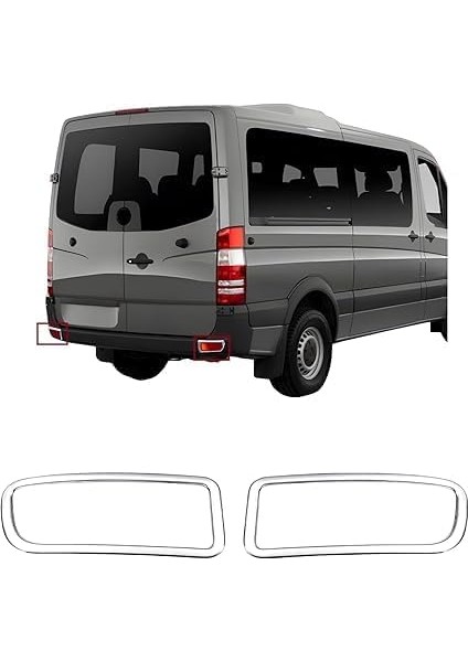 Paslanmaz Çelik Arka Tampon Reflektörü – 2 Parça Set – Sprinter W906 Fl 2013-2018 ile Uyumlu – Arka Tampon Aksesuarı fiyatları