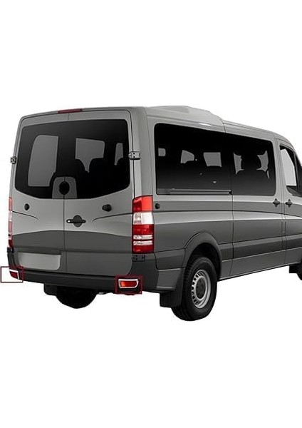 Paslanmaz Çelik Arka Tampon Reflektörü – 2 Parça Set – Sprinter W906 Fl 2013-2018 ile Uyumlu – Arka Tampon Aksesuarı modelleri