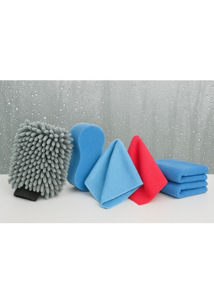 Oto - Araç Yıkama Temizlik Seti 5 Parça