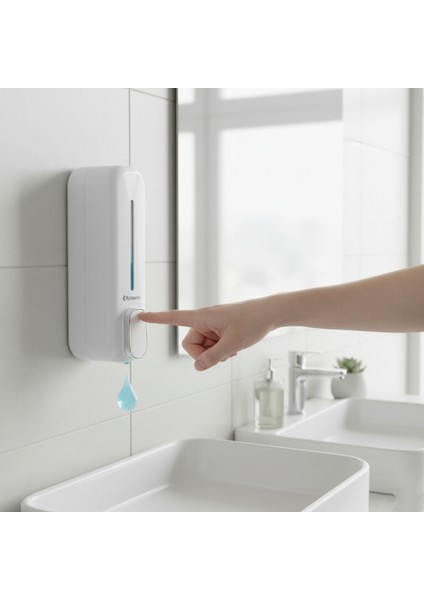 Duvara Monte Sıvı Sabunluk 300ml Manuel Pompalı Banyo ve Mutfak İçin fiyatları
