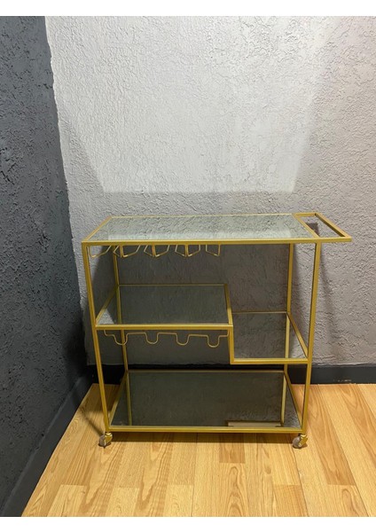 Gold Servis ve Sunum Arabası, Ayna Raflı Servis Arabası modelleri