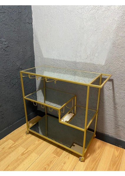 Gold Servis ve Sunum Arabası, Ayna Raflı Servis Arabası fırsatları