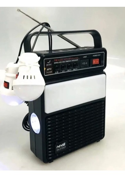 Güneş Enerjili Fm Am Sw Bluetooth Portatif Radyo