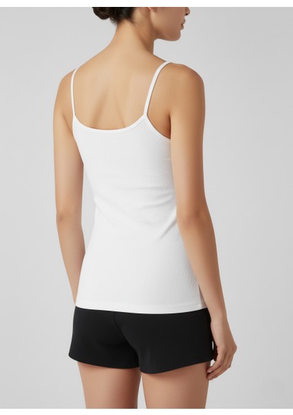 Kadın Atlet 6'lı Ekonomik Paket Ip Askılı Pamuklu Esnek fırsatları