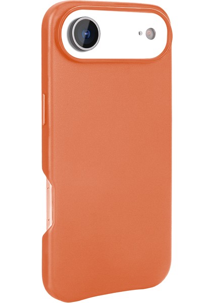 iPhone 17 Air Kılıf M-Safe Şarj Özellikli Pu Deri Görünümlü Iksp Kupra Kapak - Lacivert