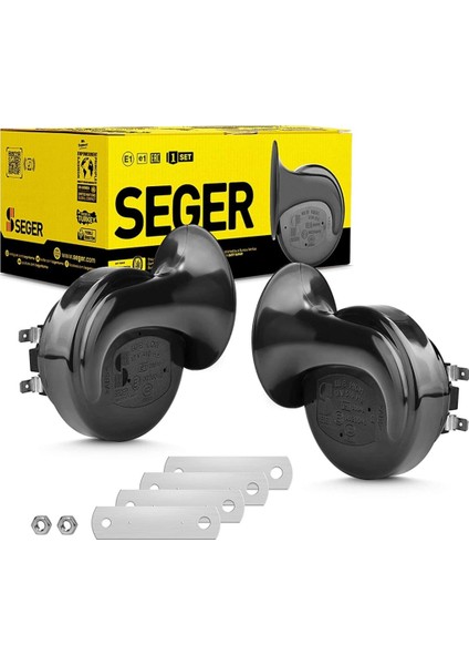 Seger 12V Dadat Korna Çift Fişli Ikili Takım Salyangoz