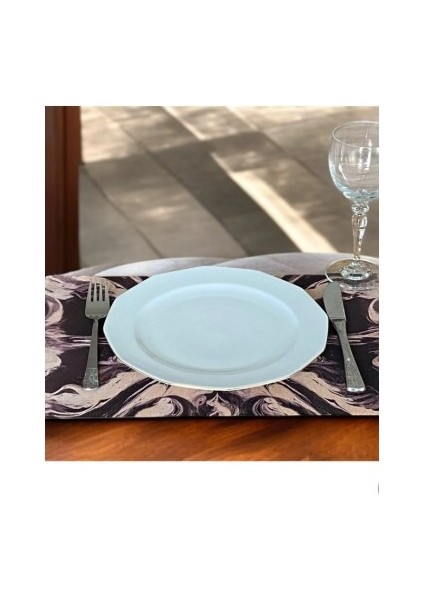 Keten Kumaş Dikdörtgen Amerikan Servis Tabak Altlık - Runner Supla 38X27 cm Tek Adet fiyatları