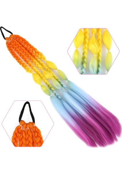 Balon ve Düz Salaş Örgülü Lastikli At Kuyruğu - ACM22 fiyatları