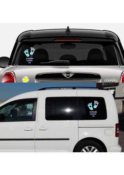 Arabada Bebek Var Sticker - Araba - Oto - Motosiklet Sticker 02502 modelleri