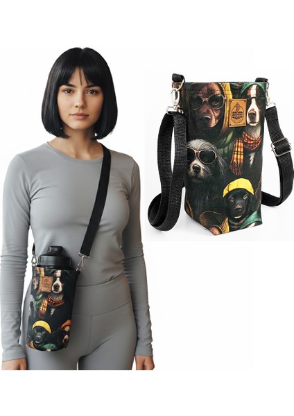 Sevimli Dostlarla Su Molası: Woodycord 2 Litrelik Köpek Figürlü Matara Termos Kılıfı