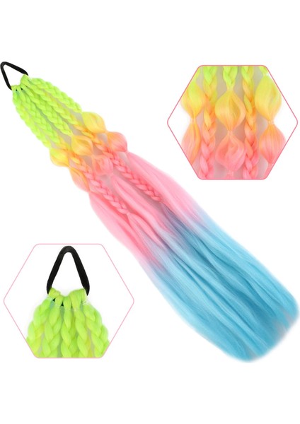 Balon ve Düz Salaş Örgülü Lastikli At Kuyruğu - ACM07 fiyatları