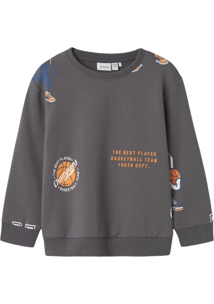 Erkek Çocuk Baskılı Sweatshirt