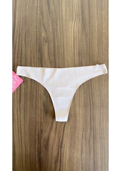 3 Adet 1 Paket Kahve Basic Klasik Lazer Kesim Kadın Tanga Külot modelleri