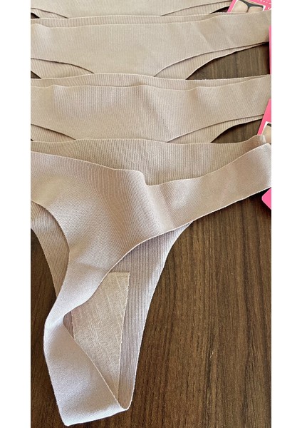 3 Adet 1 Paket Kahve Basic Klasik Lazer Kesim Kadın Tanga Külot indirimleri