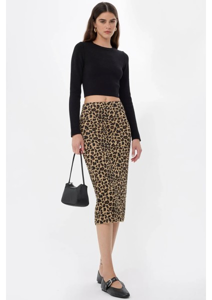 Kadın Temel Örme Üst Black