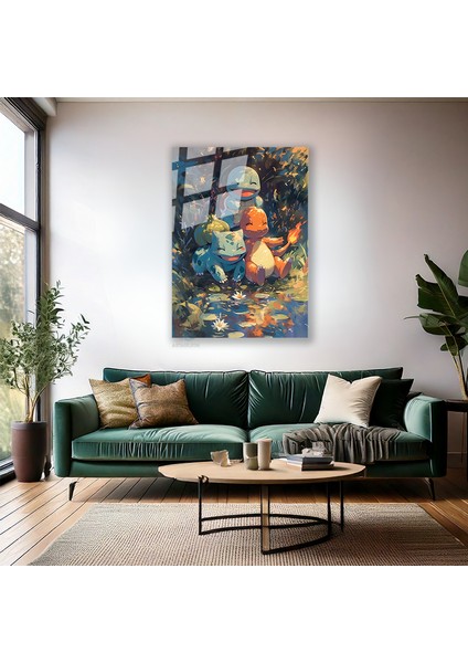 Cam Dikey Duvar Tablosu Cam Anime Tablosu Ev Ofis Salon Modern Duvar Tablosu fiyatları