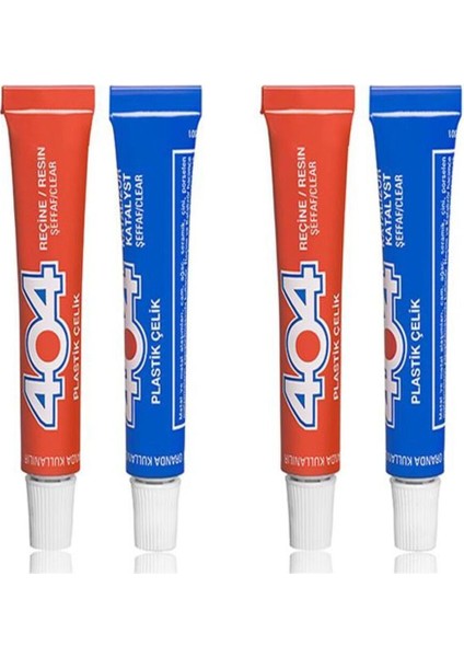 Plastik Çelik Süper Güçlü Yapıştırıcı 2 Adet