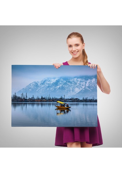 -Hindistan Srinagar Gölü Kış Manzara Tablosu Dekoratif/ Hediyelik Kanvas Tablo 1244 fırsatları