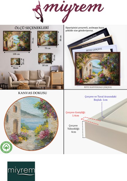 -Hindistan Srinagar Gölü Kış Manzara Tablosu Dekoratif/ Hediyelik Kanvas Tablo 1244