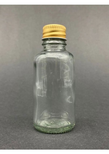 6 Adet - 30 ml Şeffaf Cam Şişe Gold Kapaklı Limonata Şişesi Kolonya Şişesi, Meyve Suyu Şişesi, 30 ml fırsatları