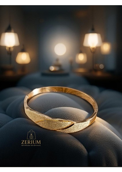 Aurora Parıltı Yaprak; 316L Kadın Çelik Kelepçe Bileklik modelleri