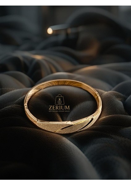 Aurora Parıltı Yaprak; 316L Kadın Çelik Kelepçe Bileklik fırsatları