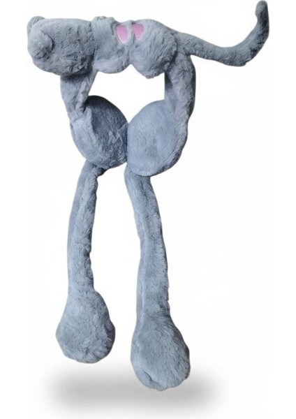 Çocuk Peluş Figürlü Oynar Kulaklı Hareketli Sesli Kışlık Kulaklık