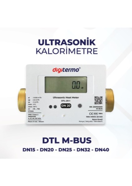Ultrasonik Kalorimetre- Dn 20 M-Bus
