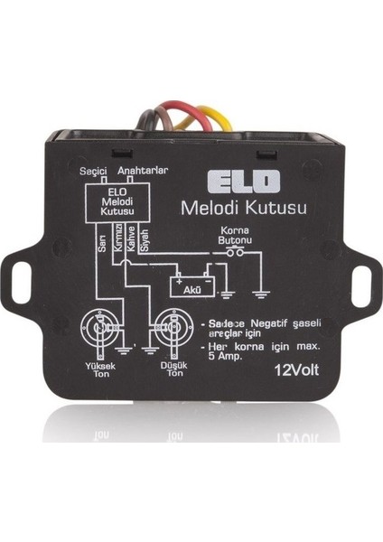 Elo Korna Melodi Kutusu Modülü 12V