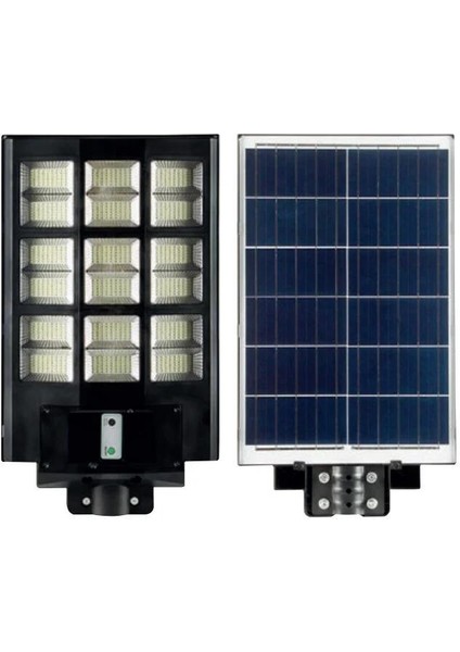 900W Solar Sokak Armatürü Beyaz Işık Kumandalı Güneş Enerjili Armatür Bahçe Lambası
